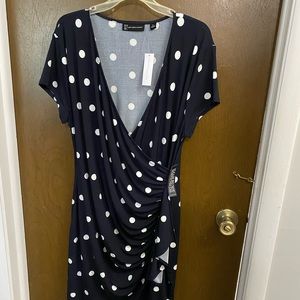 Black and white polka dot dress
